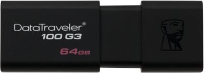 Clé USB KINGSTON 64GB USB 3 DataTraveler 100 G3