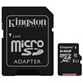 Carte Micro SD KINGSTON Canvas Select 64Go SDHC