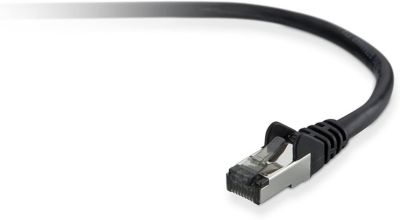 Câble Ethernet BELKIN 2M Droit CAT6 Noir A3L981BT02MBKHS