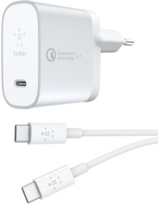 Chargeur secteur Belkin Quick Charge + Cable USB-C
