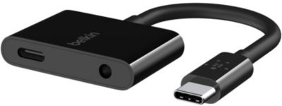 Adaptateur USB C BELKIN RockStar USB-C + Jack Audio