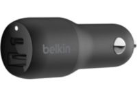 Chargeur allume-cigare BELKIN 30W USB-C + USB-A (18W + 12W) noir