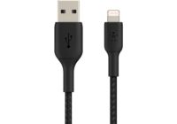 Câble Lightning BELKIN USB-A 15cm tresse noir