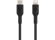 Câble Lightning BELKIN USB-C 1m tresse noir