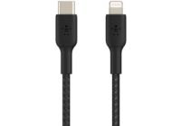 Câble Lightning BELKIN vers USB-C 2m noir tresse