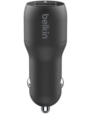 Chargeur Voitur BELKIN 24W 2xUSB-A noir