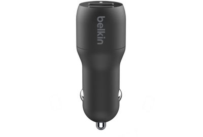 Chargeur allume-cigare BELKIN 24W 2xUSB-A/Lightning 1m noir