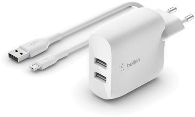 Chargeur secteur Belkin 24W + cable micro USB