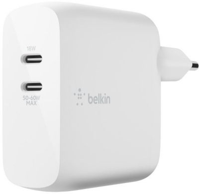 Chargeur secteur Belkin 2 USB-C 63W (45W+18W)