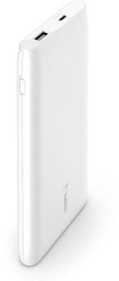 Batterie externe BELKIN 10 000 mAH 18W 1xUSB blanc Batterie externe BELKIN 10 000 mAH 18W 1xUSB blanc