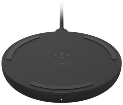 Chargeur induction BELKIN sans-fil 15W Pad + Cable USB-C noir