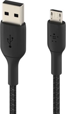 Câble micro USB BELKIN USB vers Micro-USB 18W Nylon Tressé 1m