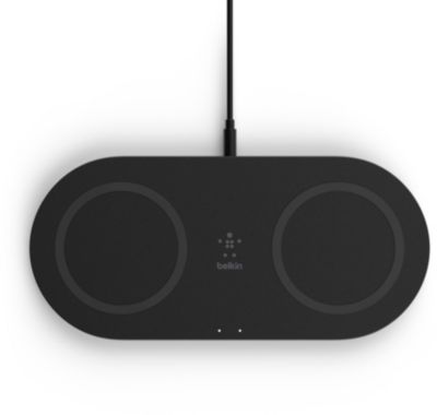 Chargeur induction BELKIN sans-fil 2x15W Pad charge rapide noir