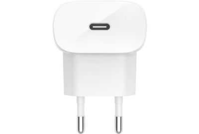 Chargeur secteur BELKIN USB C 20W blanc