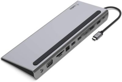 Hub USB 3.0 Adaptateur Multiprises USB Dock avec 7 USB Ports, Micro USB  Port Alimentation Compatible avec Macbook Mini,iMac,PS4/ Pro