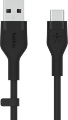 Câble USB BELKIN Cbl Silicone USB-A etC 2M noir Belkin Cb Câble USB BELKIN Cbl Silicone USB-A etC 2M noir Belkin Cb
