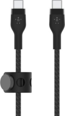 Câble USB BELKIN Cbl Si tressé USB-C X2 2M noi Belkin Cbl