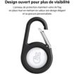 Accessoire tracker Bluetooth BELKIN Support securise mousqueton Airtag Noir