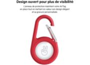 Accessoire tracker Bluetooth BELKIN Support securise mousqueton Airtag Rouge