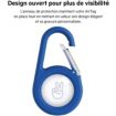 Accessoire tracker Bluetooth BELKIN Support securise mousqueton Airtag Bleu