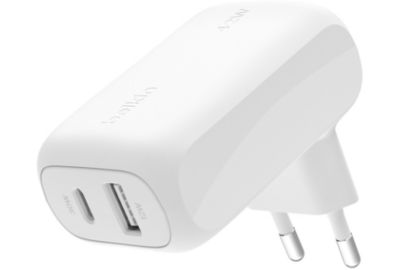Chargeur secteur BELKIN USB-C 30W Power Delivery + USB-A 12W
