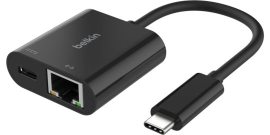 Adaptateur BELKIN USB-C vers ethernet + recharge 100W