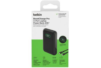 Batterie externe BELKIN 20 000 mAh 65W pour ordinateur portable