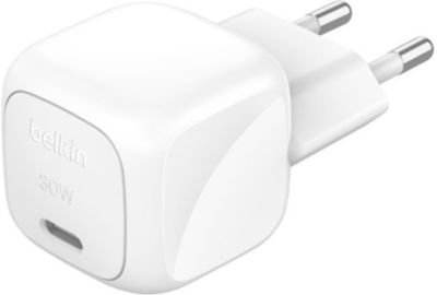 Chargeur secteur BELKIN 30W USB Power Delivery PPS Blanc