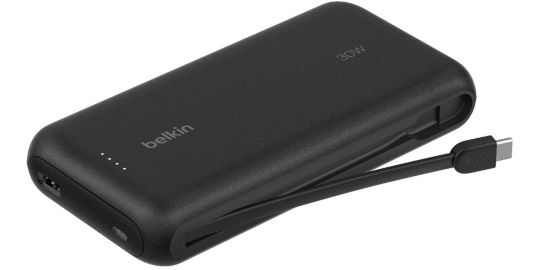 Batterie externe BELKIN 20000 mAh avec cable USB-C intégre noir