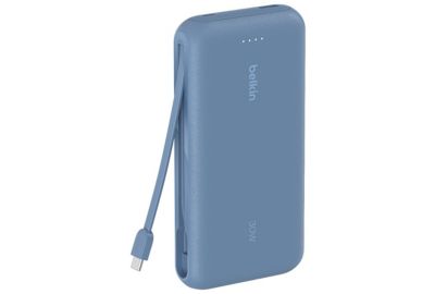 Batterie externe BELKIN 20000 mAh avec cable USB-C intégre bleu