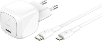 Chargeur secteur BELKIN 30W USB Poxer delivery  PPS Blanc