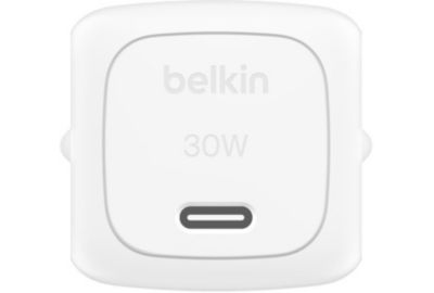 Chargeur secteur BELKIN 30W USB Poxer delivery  PPS Blanc