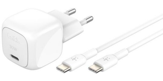 Chargeur secteur BELKIN 30W USB Power delivery PPS Blanc