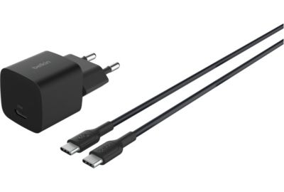 Chargeur secteur BELKIN 25W avec cable USB-C Noir