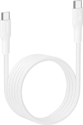 Câble USB BELKIN USB-C vers USB-C 240W 1m Rapide Renforcé