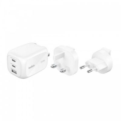Chargeur BELKIN 100W 3 ports blanc GaN