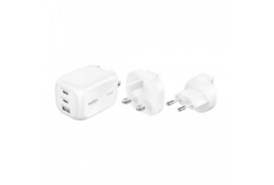 Chargeur BELKIN 100W 3 ports blanc GaN