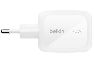 Chargeur + câble BELKIN 70W 2 ports blanc GaN