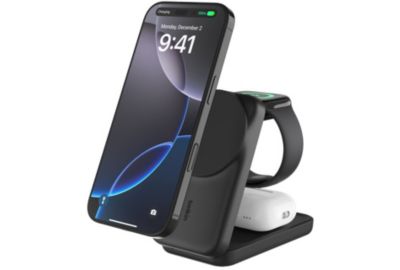 Station de charge BELKIN 25W 3 en 1 Qi2 Noir