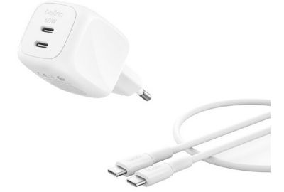 Chargeur BELKIN 50W blanc GaN