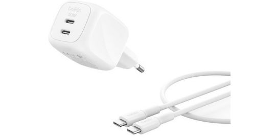Chargeur BELKIN 50W blanc GaN