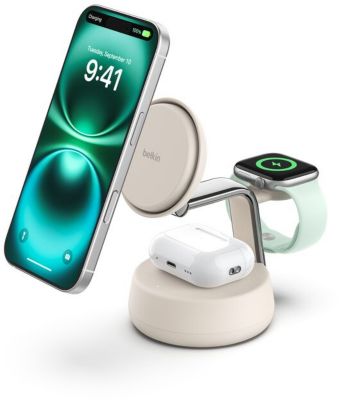 Station de charge BELKIN 3 en 1 sable