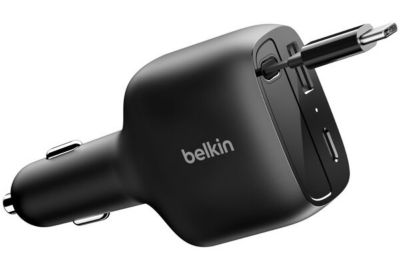 Chargeur allume cigare BELKIN 75W avec cable retractable