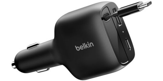 Chargeur allume cigare BELKIN 75W avec cable retractable