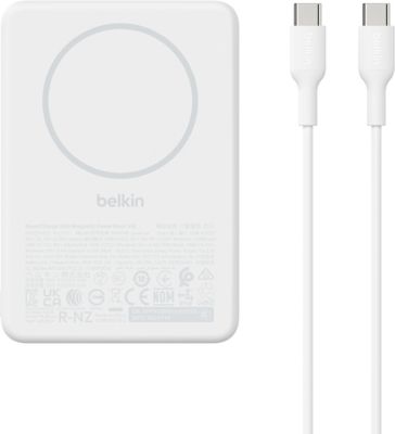 Batterie externe BELKIN Boostcharge 7.5W Magnetique Blanc
