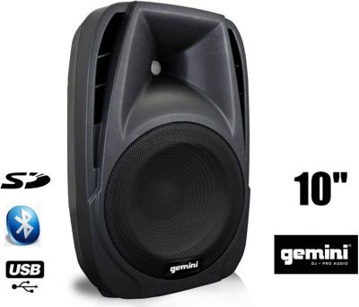 Enceinte sono GEMINI Gemini ES10BLU Enceinte active Noir Boom
