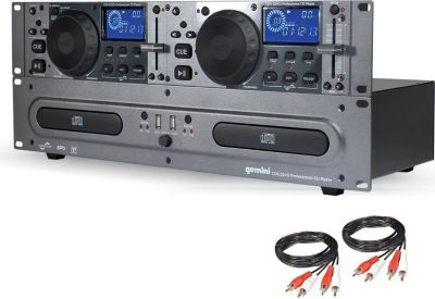 Platine CD GEMINI Double Lect CDMP3/CD AUDIO/USB+Câbles