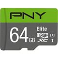 Carte Micro SD PNY microSDXC Elite 64Go + Adaptateur SD