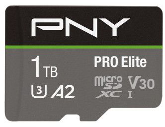 PNY Carte Micro SD microSDXC Pro Elite 1To + Adaptateur SD pas cher 