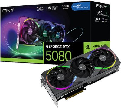 Carte graphique PNY GeForce RTX 5080 16GB ARGB OC